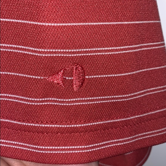 Red & White Striped Polo - Picture 4 of 5